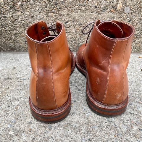 Grant Stone Edward Boot in Horween Honey Glazed Shell Cordovan