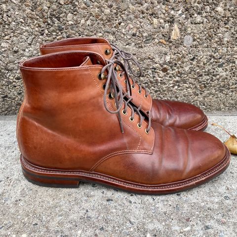 Grant Stone Edward Boot in Horween Honey Glazed Shell Cordovan