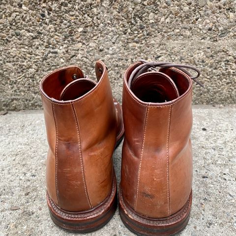 Grant Stone Edward Boot in Horween Honey Glazed Shell Cordovan