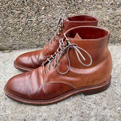 Grant Stone Edward Boot in Horween Honey Glazed Shell Cordovan