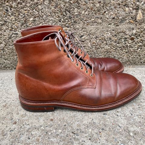 Grant Stone Edward Boot in Horween Honey Glazed Shell Cordovan