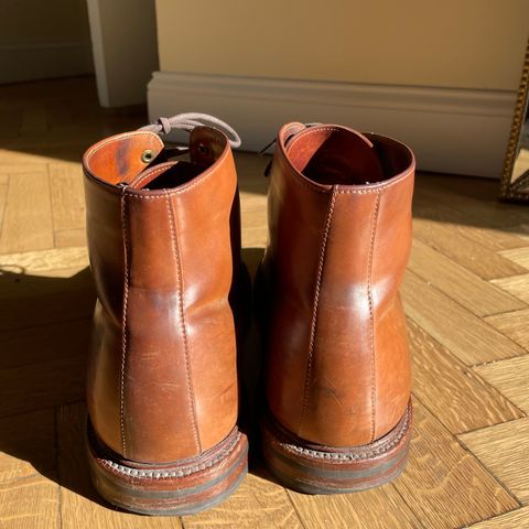 Grant Stone Edward Boot in Horween Honey Glazed Shell Cordovan