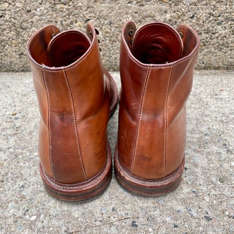 Grant Stone Edward Boot in Horween Honey Glazed Shell Cordovan