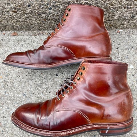 Grant Stone Edward Boot in Horween Honey Glazed Shell Cordovan