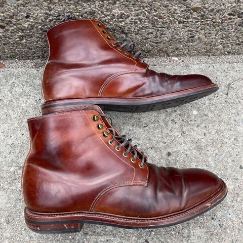 Grant Stone Edward Boot in Horween Honey Glazed Shell Cordovan