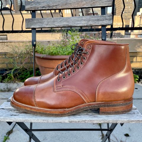 Viberg Service Boot PCT in Horween Natural Shell Cordovan