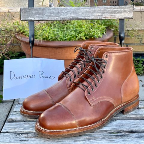 Viberg Service Boot PCT in Horween Natural Shell Cordovan