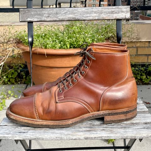 Viberg Service Boot PCT in Horween Natural Shell Cordovan