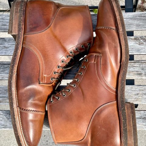 Viberg Service Boot PCT in Horween Natural Shell Cordovan