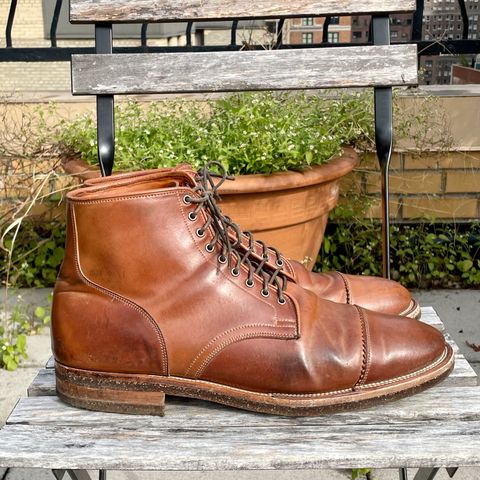 Viberg Service Boot PCT in Horween Natural Shell Cordovan