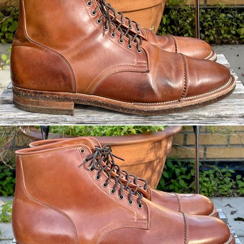 Viberg Service Boot PCT in Horween Natural Shell Cordovan