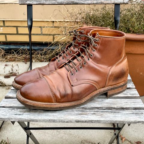 Viberg Service Boot PCT in Horween Natural Shell Cordovan