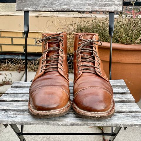 Viberg Service Boot PCT in Horween Natural Shell Cordovan