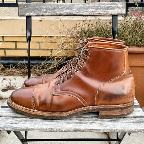 Viberg Service Boot PCT in Horween Natural Shell Cordovan