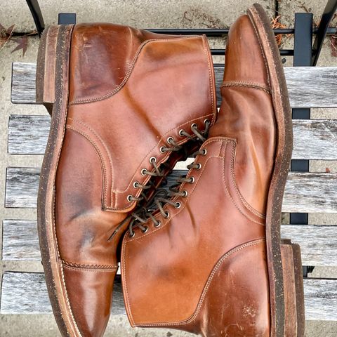 Viberg Service Boot PCT in Horween Natural Shell Cordovan