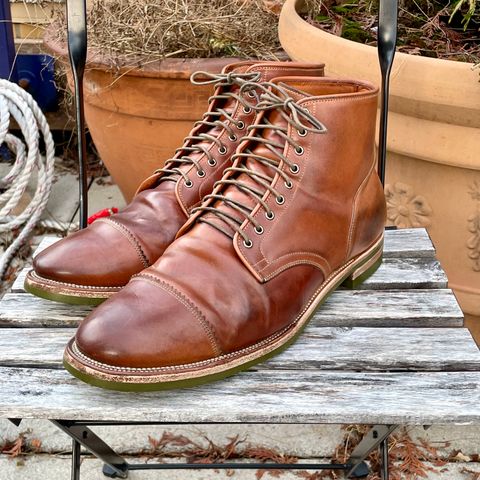 Viberg Service Boot PCT in Horween Natural Shell Cordovan