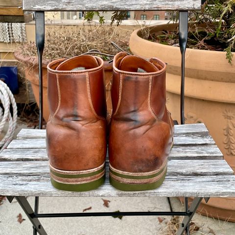 Viberg Service Boot PCT in Horween Natural Shell Cordovan