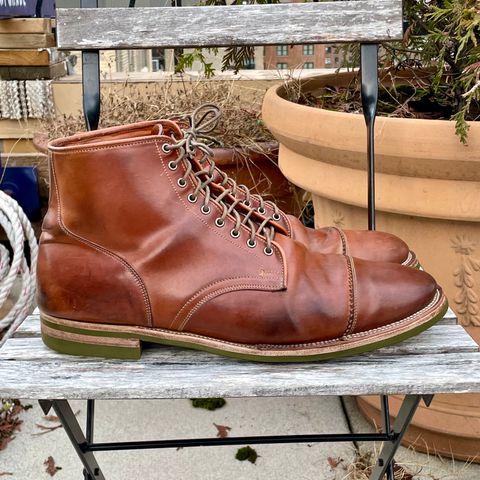 Viberg Service Boot PCT in Horween Natural Shell Cordovan