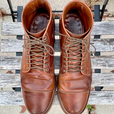 Viberg Service Boot PCT in Horween Natural Shell Cordovan