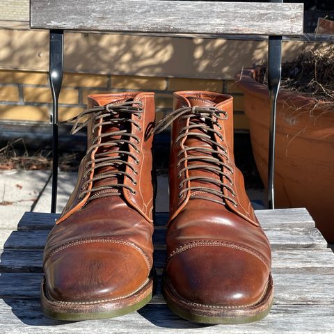 Viberg Service Boot PCT in Horween Natural Shell Cordovan