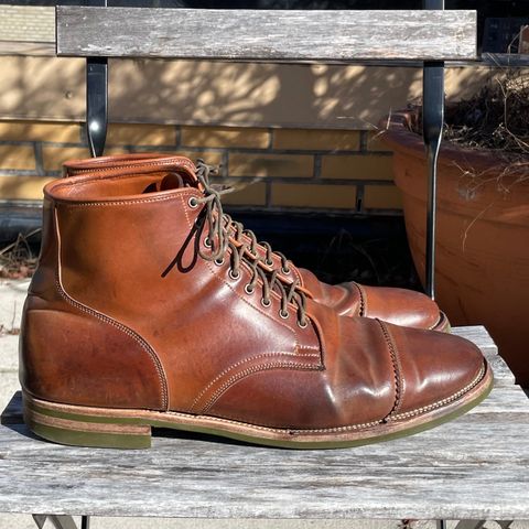Viberg Service Boot PCT in Horween Natural Shell Cordovan