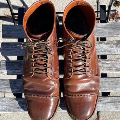 Viberg Service Boot PCT in Horween Natural Shell Cordovan
