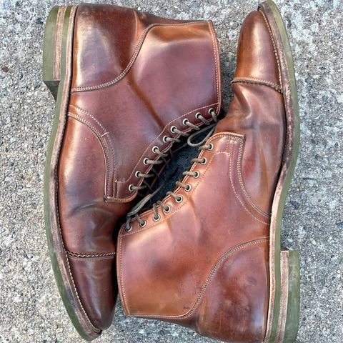 Viberg Service Boot PCT in Horween Natural Shell Cordovan