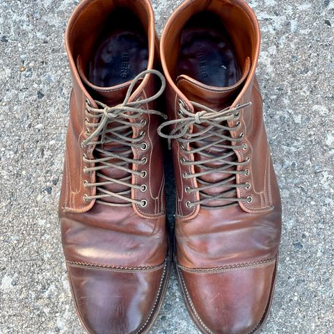 Viberg Service Boot PCT in Horween Natural Shell Cordovan