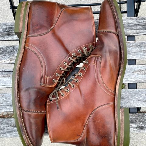 Viberg Service Boot PCT in Horween Natural Shell Cordovan