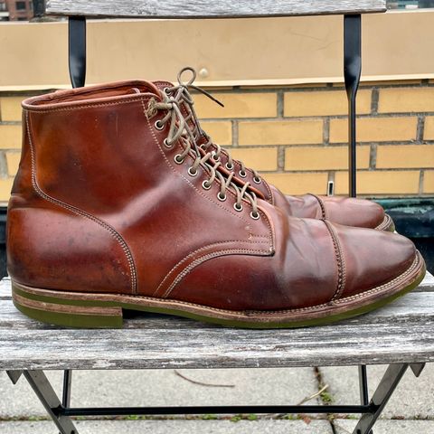 Viberg Service Boot PCT in Horween Natural Shell Cordovan