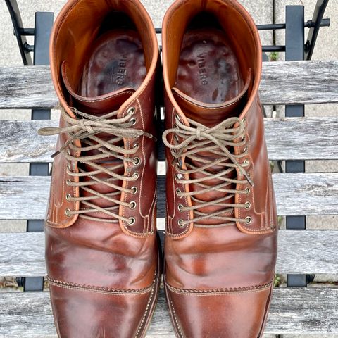 Viberg Service Boot PCT in Horween Natural Shell Cordovan