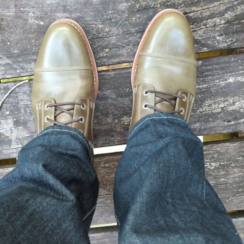 HELM The Hollis in Horween Olive Chromexcel