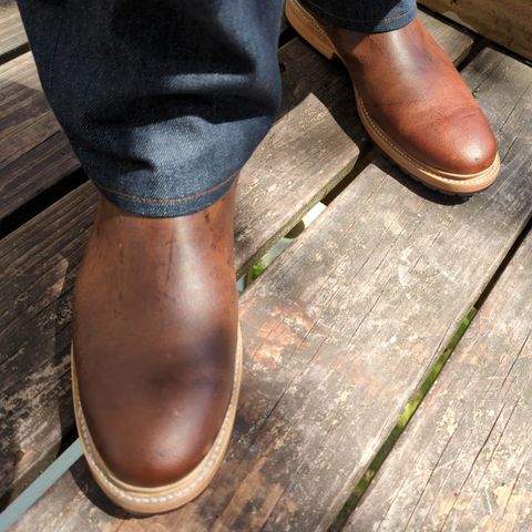 John Doe Unlisted Model in C.F. Stead Autumn Spice Waxed Kudu