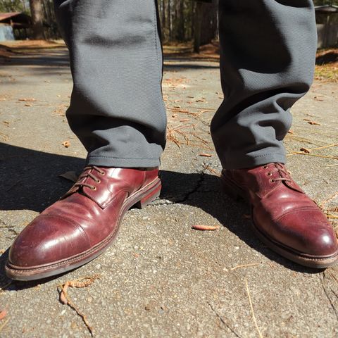 View photo of Meermin Jumper Boot in Burgundy Heritage Shell Cordovan