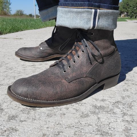 NF Bootmaker Fritz Boot in C.F. Stead Stone Waxy Mohawk