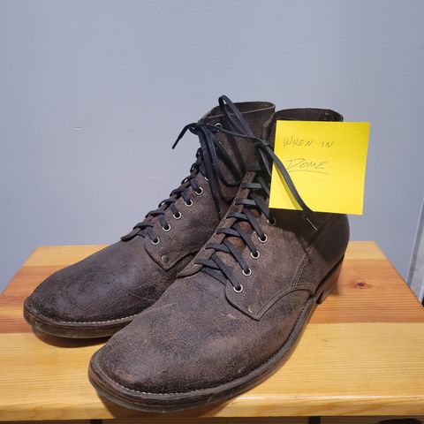 NF Bootmaker Fritz Boot in C.F. Stead Stone Waxy Mohawk
