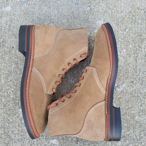 John Lofgren M-43 Service Shoes in Horween Natural Chromexcel Roughout