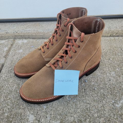 John Lofgren M-43 Service Shoes in Horween Natural Chromexcel Roughout