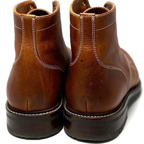 View photo of Caswell Boot Company Lisbon in C.F. Stead Caramel Classic Oiled Shoulder