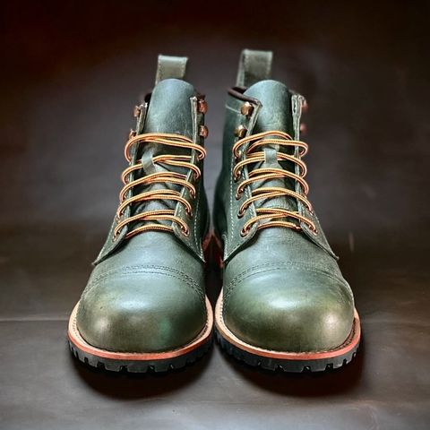 View photo of Craft & Glory Ranger in Vintage Green Waxed Full Grain Water Buffalo