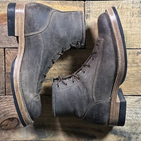 View photo of Caswell Boot Company Carver in Gallun Charcoal Teton Stag