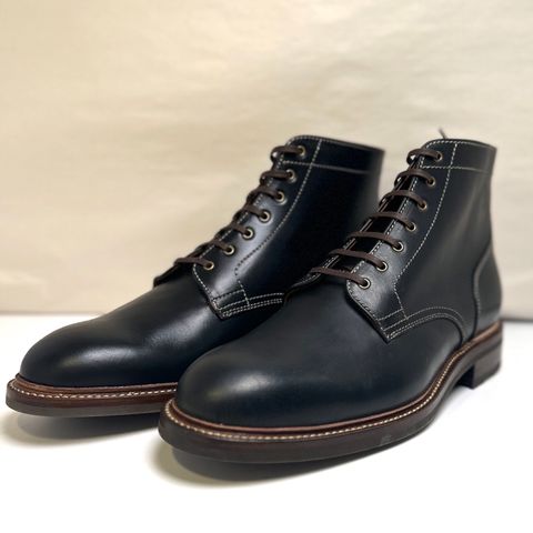 View photo of Caswell Boot Company Lisbon in Horween Black Chromexcel