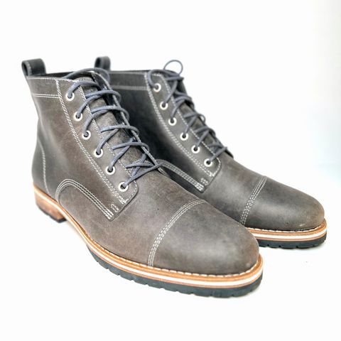 View photo of HELM Boots The Hollis in Gray Crazy Horse