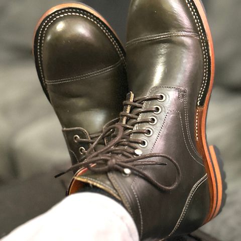 Search result thumbnail of Bordon Tukano Boots in Wickett & Craig Olive Oiled Latigo