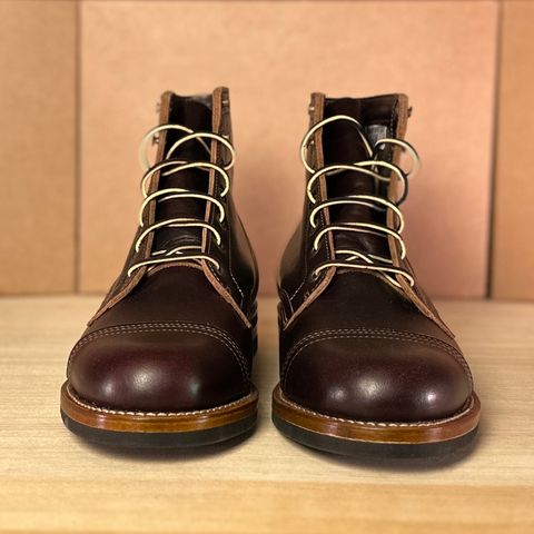 View photo of Truman Cap Toe Boot in Seidel Oxblood Double Shot