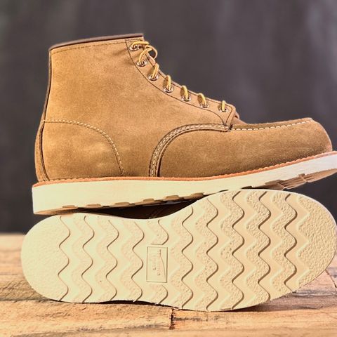 View photo of Red Wing 8881 Classic Moc in S.B. Foot Olive Mohave Roughout