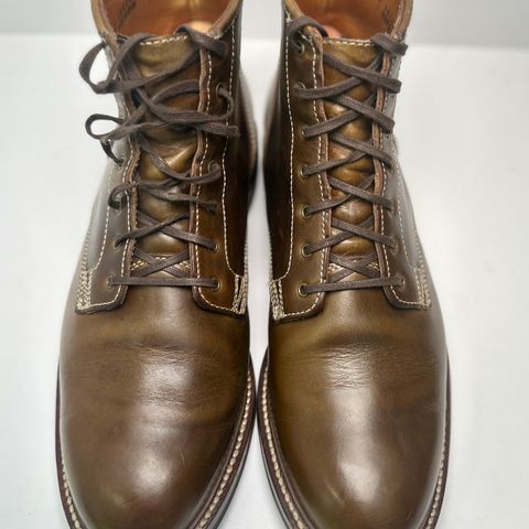 View photo of Caswell Boot Company Lisbon II in Horween Olive Chromexcel