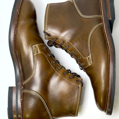 View photo of Caswell Boot Company Lisbon II in Horween Olive Chromexcel