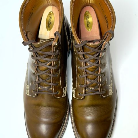 View photo of Caswell Boot Company Lisbon II in Horween Olive Chromexcel