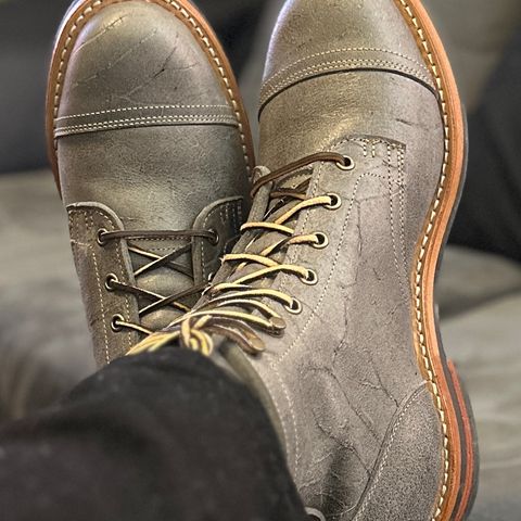 View photo of Truman Service Boot in C.F. Stead Winter Smoke Waxy Mohawk